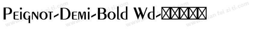 Peignot-Demi-Bold Wd字体转换